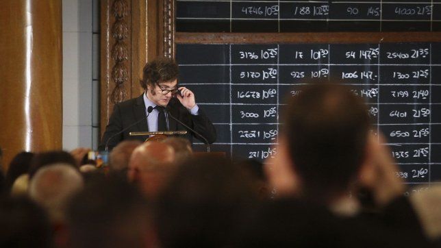 Javier Milei, presidente de la nación.