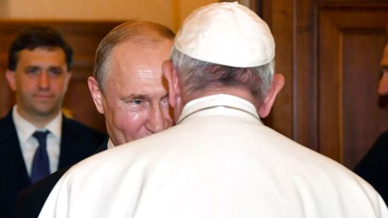 &nbsp;El papa Francisco con Vladimir Putin&nbsp;