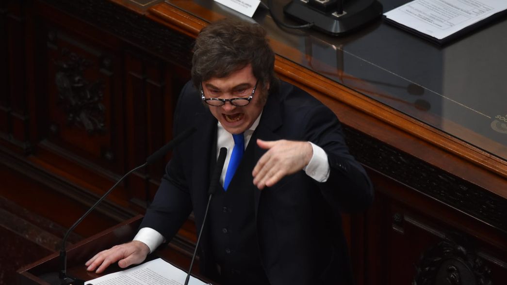 Javier Milei en la Apertura de Sesiones.&nbsp;