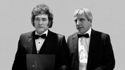 Javier Milei y Toto Caputo.