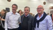 Mario Negri y Marcos Carasso en General Cabrera junto a Guillermo Cavigliasso.