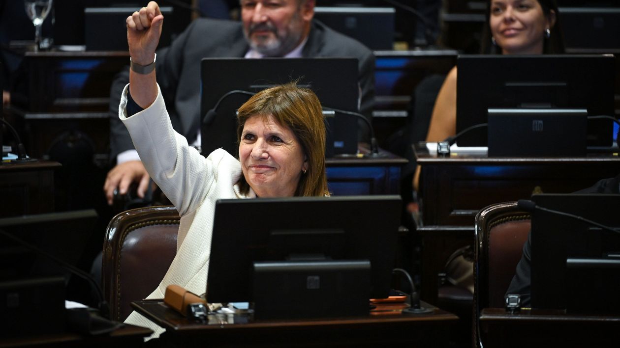 Patricia Bullrich, jefa del bloque de la La Libertad Avanza en el Senado.