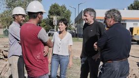 Quilmes: Mayra Mendoza y Máximo Kirchner recorrieron obras en centro de salud