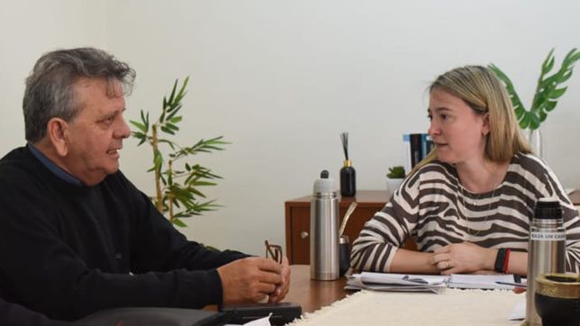 Luis Lozar, titular de APYME en Entre Ríos, junto a la diputada peronista Andrea Zoff, autora del proyecto de rebaja de Ingresos Brutos.&nbsp;