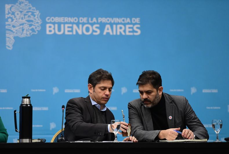 Axel Kicillof y Carlos Bianco.