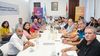 El encuentro paritario entre los funcionarios de Maximiliano Pullaro y los gremios docentes..