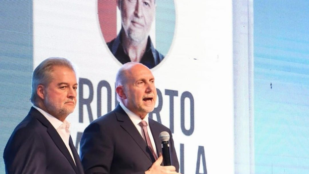 Roberto Mirabella con Omar Perotti.