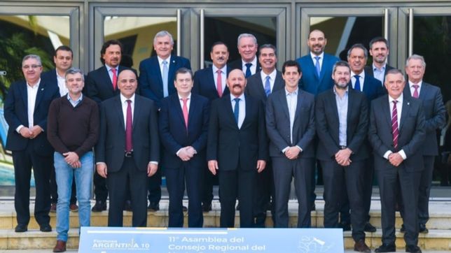 manzur escenifico el apoyo a batakis de los gobernadores del norte grande