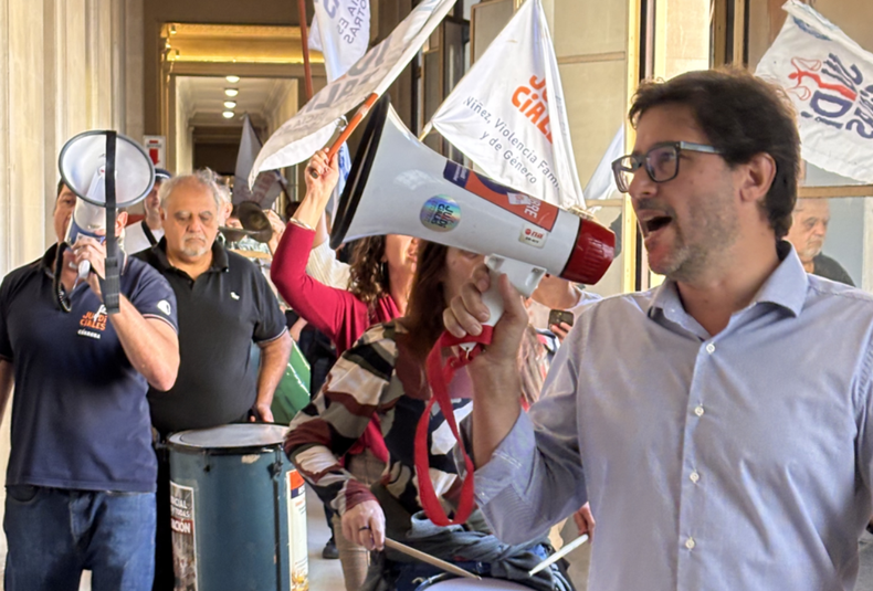 Federico Cortelletti, secretario general del gremio de los empeados de la Justicia de Córdoba