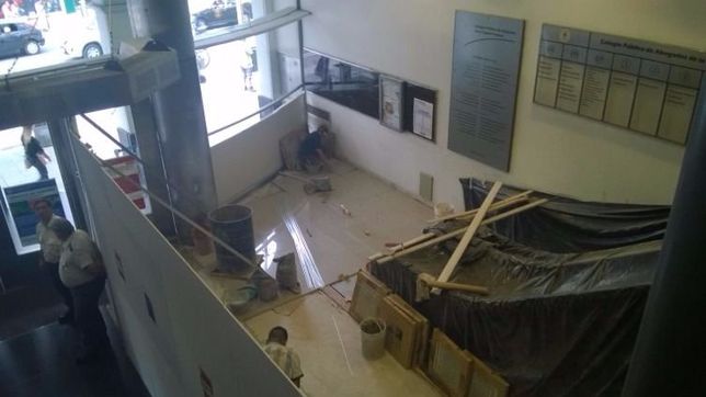 bronca en el cpacf con rizzo porque mando a cambiar el piso del edificio