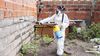 Personal municipal fumigando para evitar la reproducción del mosquito que transmite el virus del dengue. Personal municipal fumigando para evitar la reproducción del mosquito que transmite el virus del dengue.
