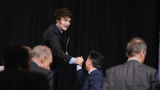 Javier MIlei y Gabriel Boronoroni en Córdoba