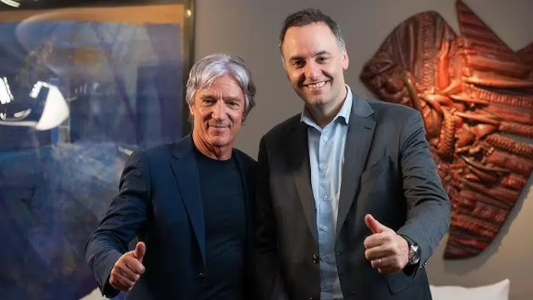 Marcelo Grandio y Manuel Adorni.