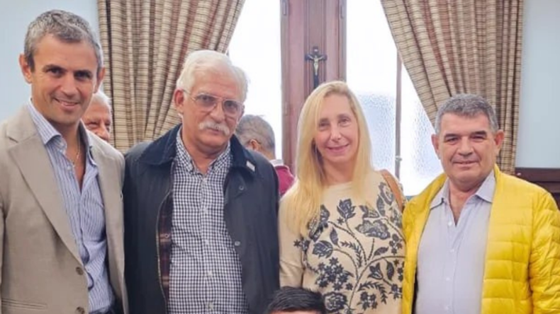 Martín Memen, Carlos Zapata, Karina Milei y Alfredo Olmedo.&nbsp;