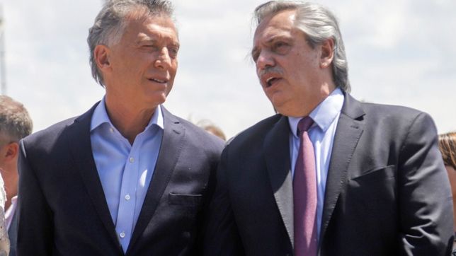 fernandez, macri y la inflacion, la pantalla dividida de un enero en campana