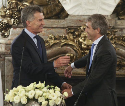 Mauricio Macri y Toto Caputo. Era Cambiemos.
