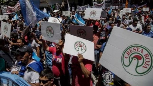 despedidos de cresta roja reactivan el reclamo y piden senales del gobierno