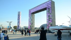 San Martín acompañó a Cristina en Tecnópolis
