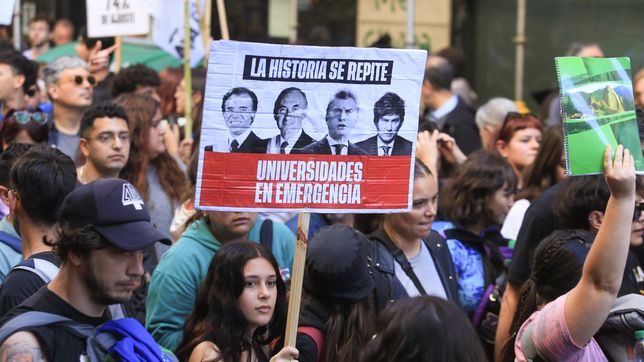 Marcha universitaria contra el ajuste de Javier Milei