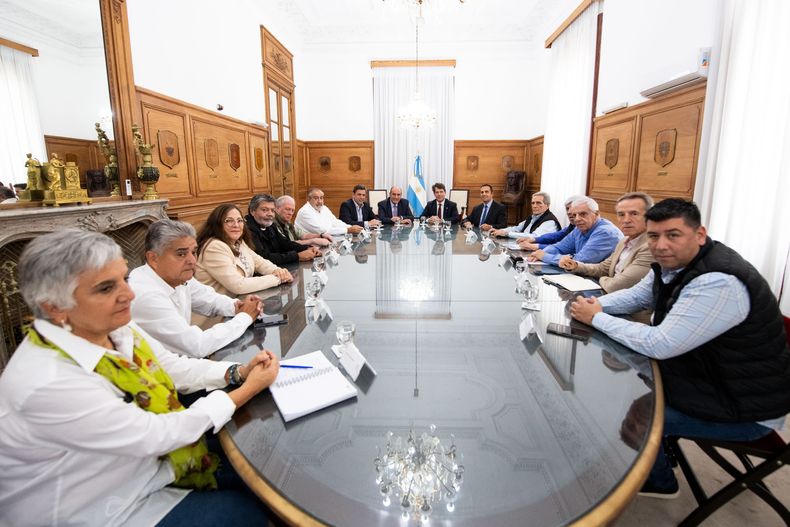 La conducción de la CGT en la Rosada
