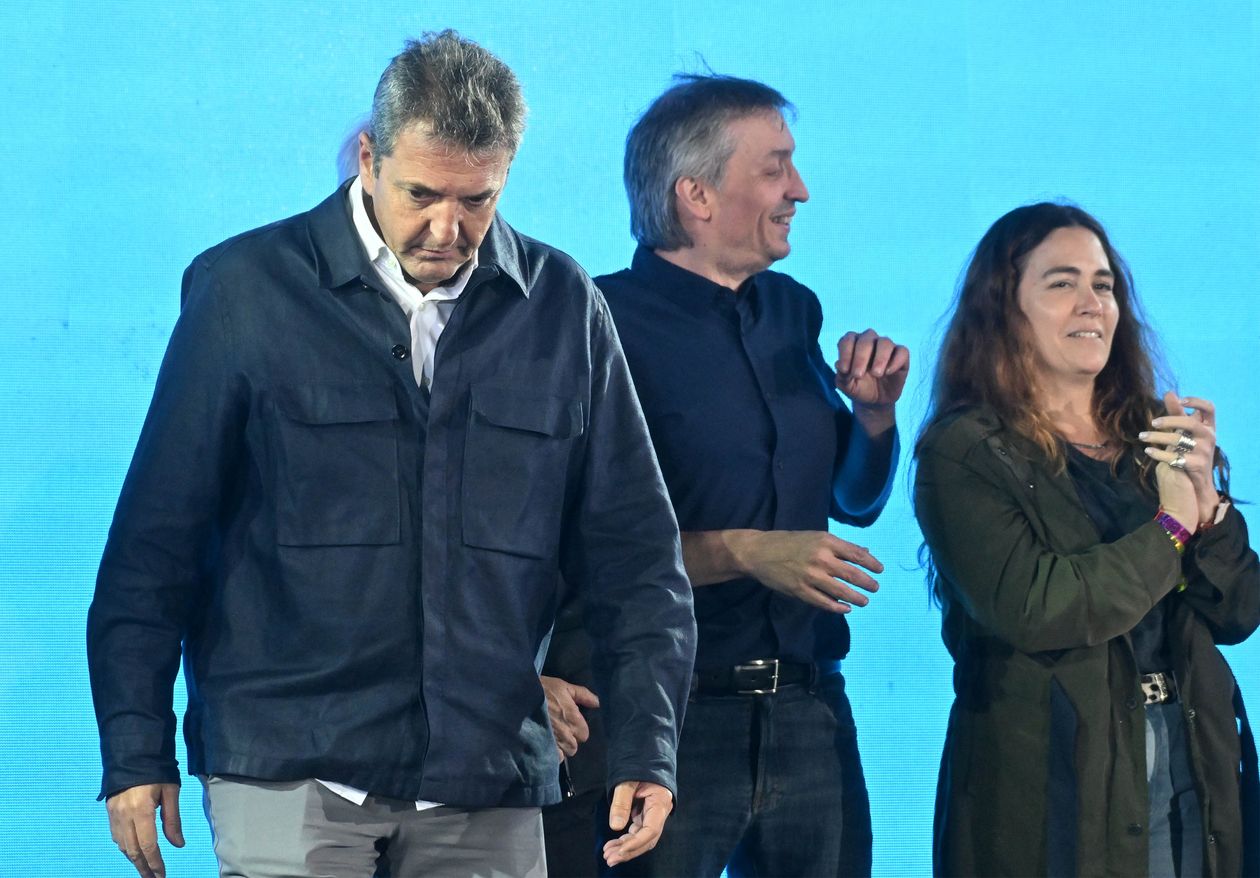 Sergio Massa, Jimena López, Jorge Taiana y Máximo Kirchner