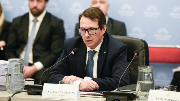 Carlos Guberman, secretario de Hacienda, a cargo de negociar el Presupuesto. Carlos Guberman, secretario de Hacienda, a cargo de negociar el Presupuesto.