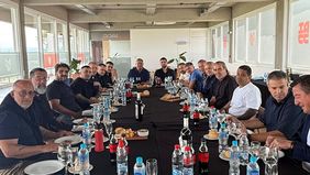 Chiqui Tapia almorzó con los presidentes de los cuatro clubes de Córdoba y autoridades de AFA