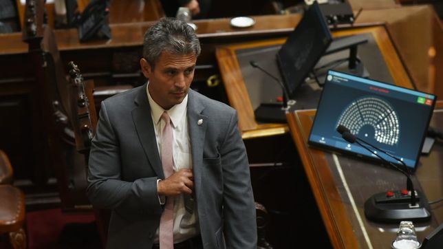 Martín Menem, durante la sesión de Presupuesto de Javier Milei.&nbsp;