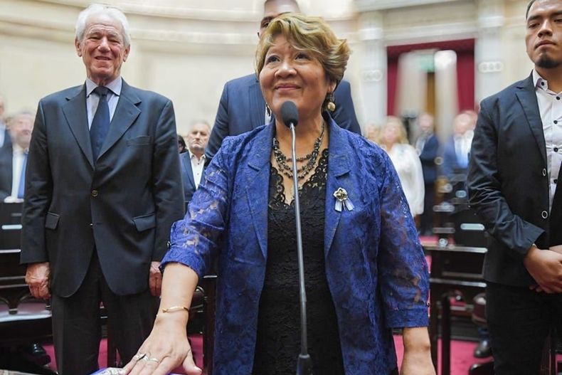 Vilma Bedia, representante del evangelismo y senadora de la LLA