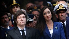 Javier Milei con Victoria Villarruel.&nbsp;