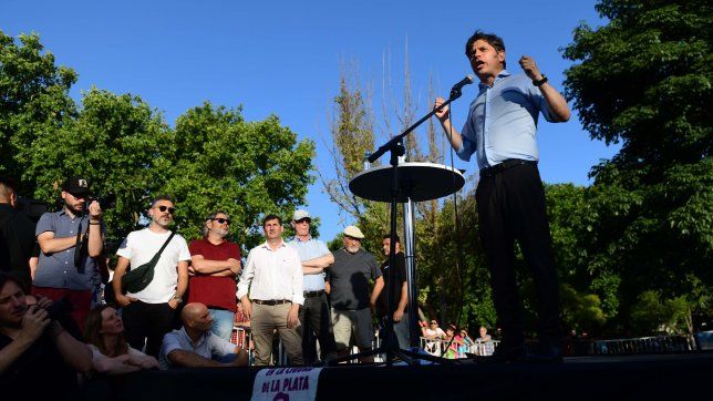 Axel Kicillof en La Plata.