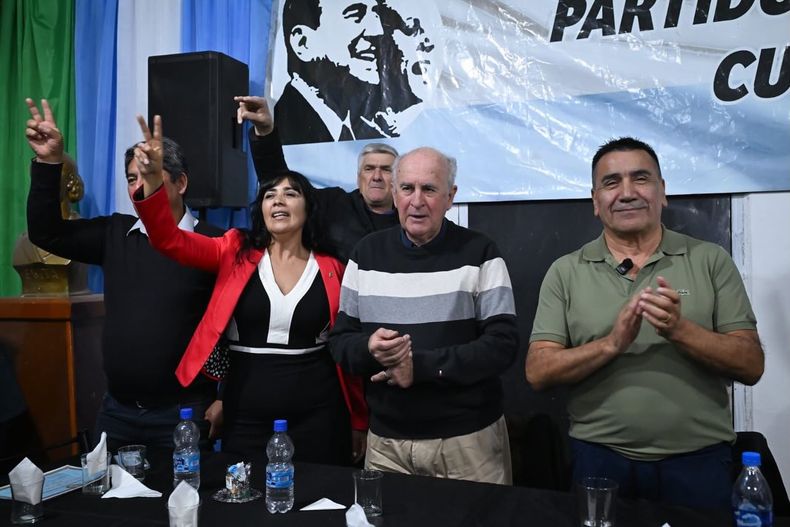Oscar Parrilli, en un acto del PJ provincial: kirchnerismo en Neuquén.