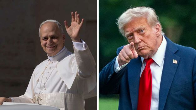 El papa León XIV y Donald Trump El papa León XIV y Donald Trump