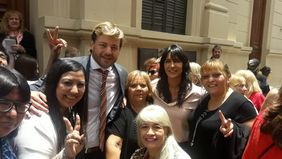 Mónica Rosales, Bernador Knipscheer y Natalia de la Sota