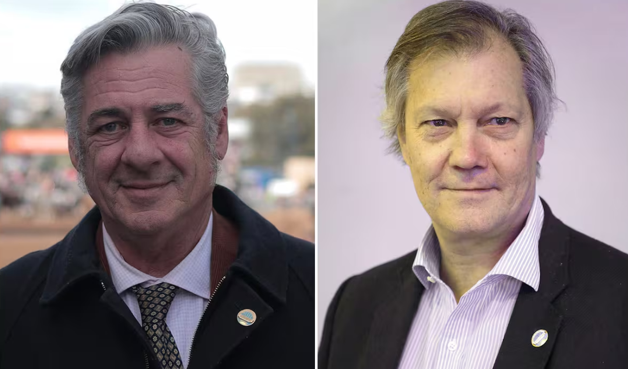 Nicolás Pino y Marcos Pereda, los candidatos para conducir la Sociedad Rural. Ambos tienen sus postulantes en Entre Ríos