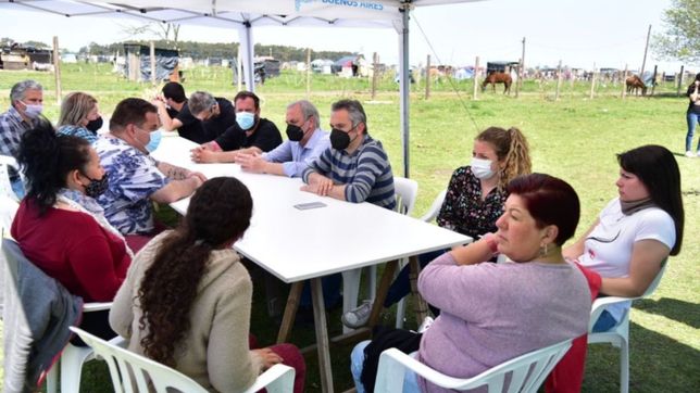 guernica: al filo del desalojo, larroque logra encaminar una solucion definitiva