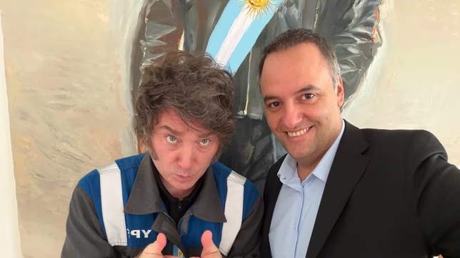 Javier Milei y Manuel Adorni.&nbsp;