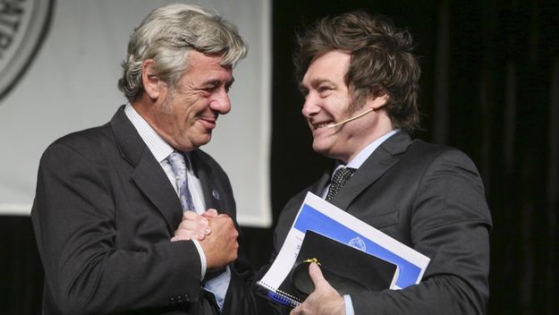 Nicolás Pino, titular de la SRA, alineado con Javier Milei