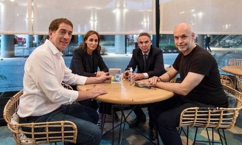 Larreta, Pichetto, Arietto y Santilli Horacio Rodríguez Larreta Miguel Ángel Pichetto Florencia Arietto Diego Santilli