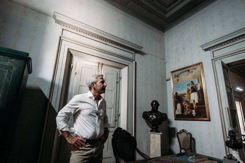 El gobernador de Entre Ríos, Rogelio Frigerio, en el Palacio San José.