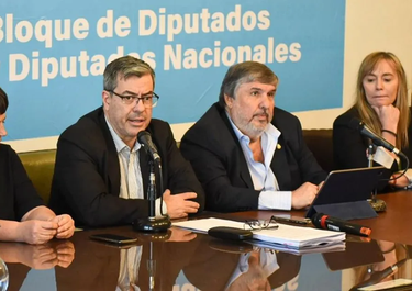 Germán Martínez (Diputados); José Mayans y Juliana Di Tullio (Senado), líderes del peronismo en el Congreso.&nbsp;