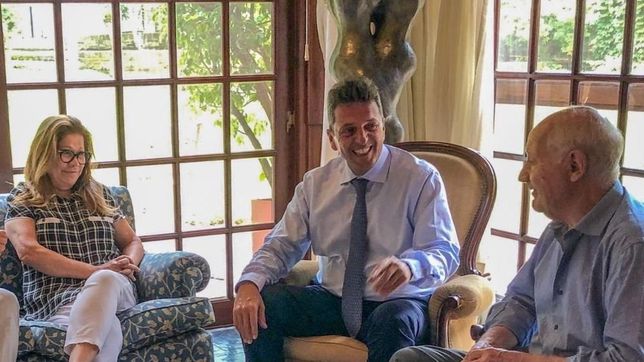 massa - lavagna: foto anti rumores de tension por las candidaturas