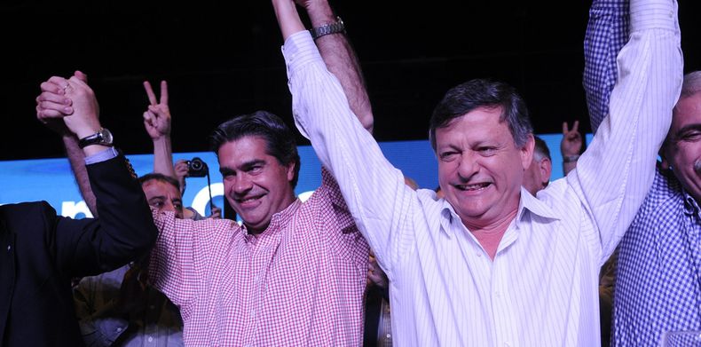 Jorge Capitanich junto a Domingo Peppo, ambos exgobernadores peronistas del Chaco.