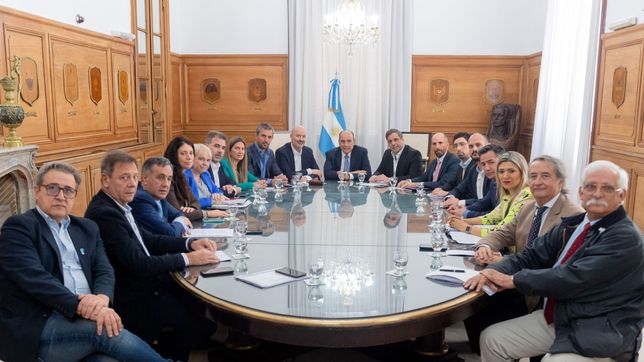 Guillermo Francos y diputados de la oposición.