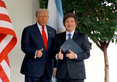 Javier MIlei y Donald Trump. 