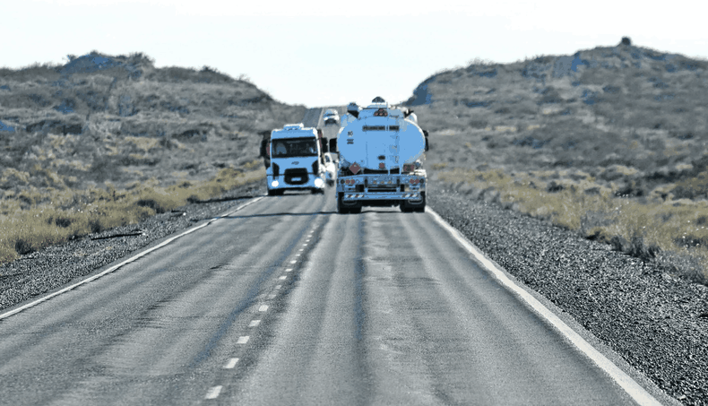 La ruta 151 sufre las consecuencias del transporte de arenas silíceas con destino a Vaca Muerta.