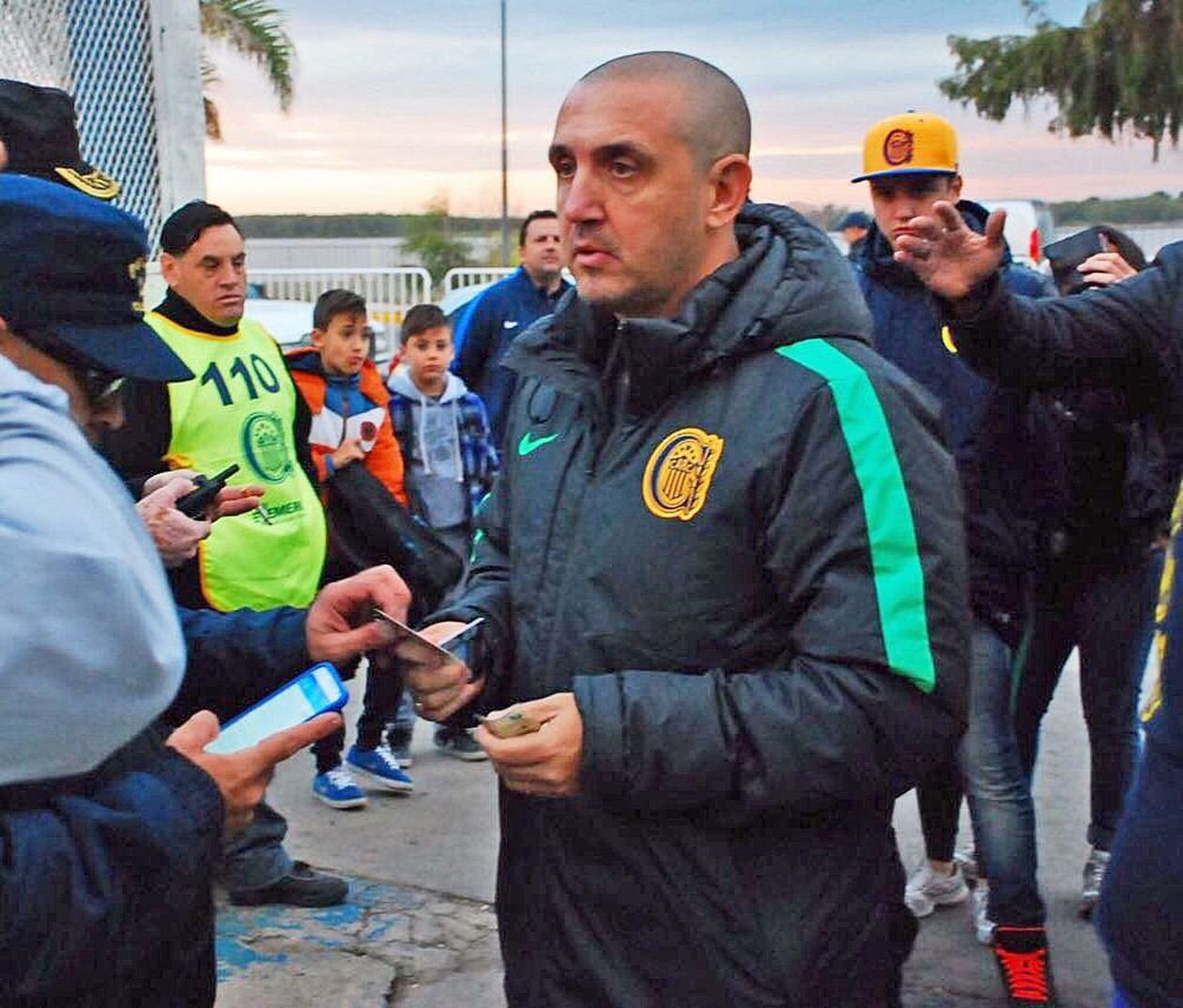 Pillín Bracamonte, líder de la barra de Rosario Central.