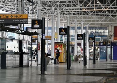 El paro se siente fuerte en el transporte.