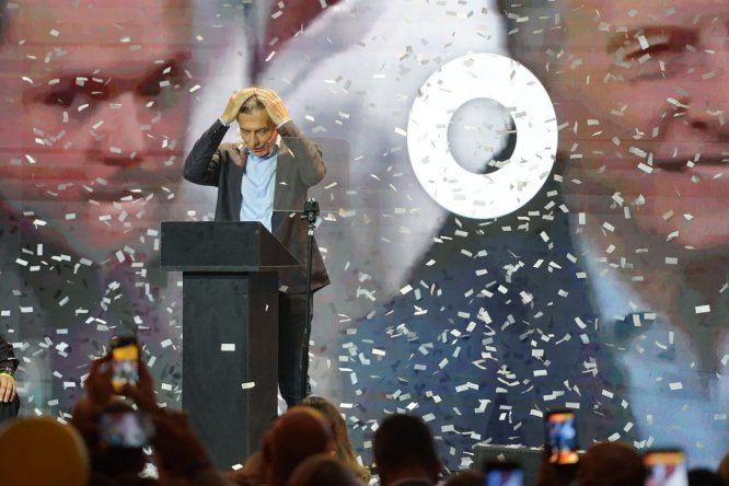 Mauricio Macri, en la cumbre del PRO en Parque Norte.&nbsp;