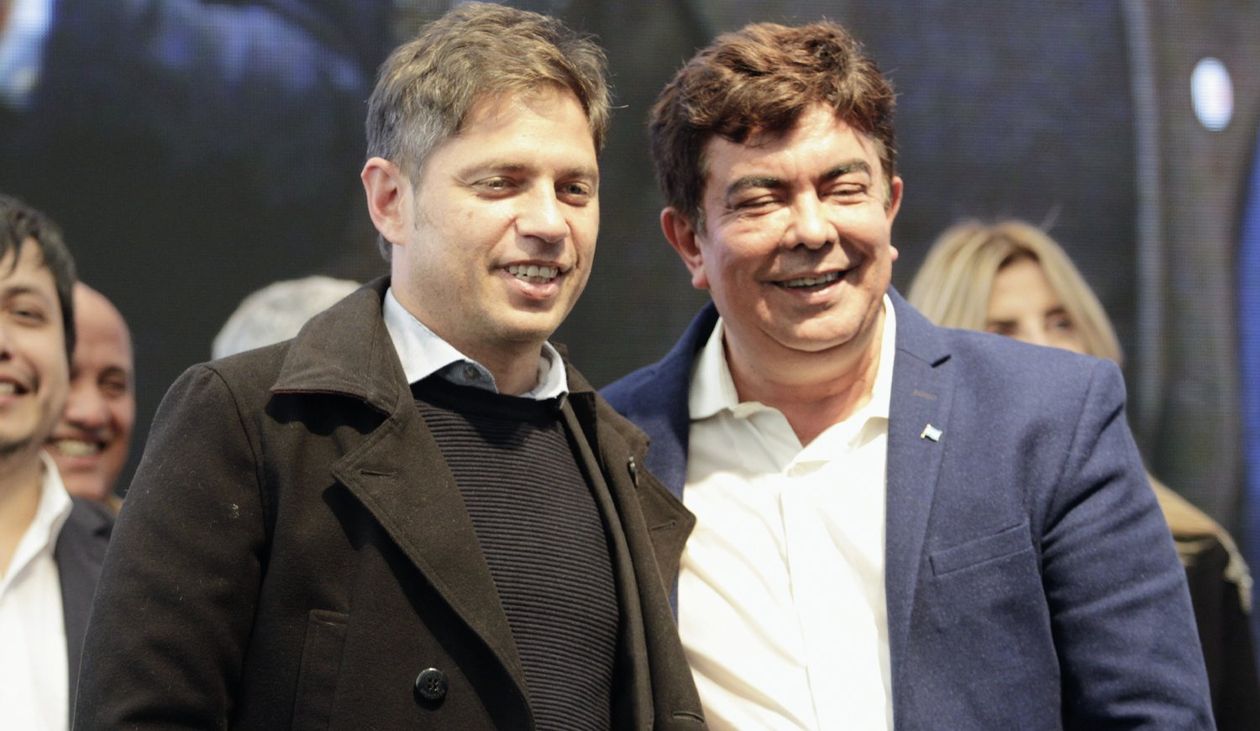 Axel Kicillof y Fernando Espinoza